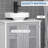 Modern Under Sink Cabinet With 2 Doors, Pedestal Under Sink Bathroom Cupboard, Bathroom Vanity Cabinet With Adjustable Shelves