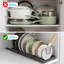 Carbon Steel Rectangle Free Standing Pot Rack
