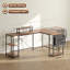 L-Shaped Metal Base Computer Desk-2112129803