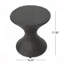 Table d'appoint en osier brun / brun
