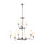 Lustre 9 lumières avec verre opale noir texturé 39,8 pouces Vetivene-70048123