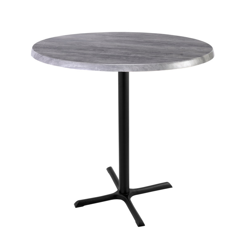 Holland Bar Stool 42" Tall, Indoor/Outdoor Table, Graystone, 36" L x 36" W