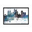 Philadelphia Bluish Skylines - impression d'art graphique-55202088-55202089-55202101