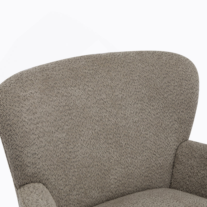 Fauteuil club rembourré Gerald Boucle