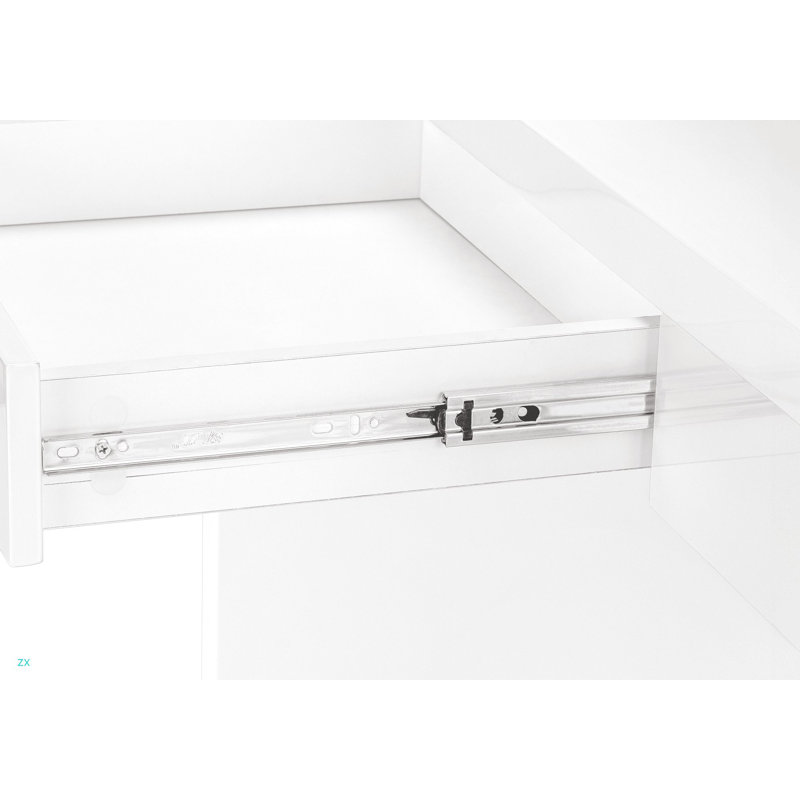 Bureau d'ordinateur, bureau personnel, ordinateur portable, tiroirs de rangement, L 48 po, travail, stratifié brillant, contemporain, moderne