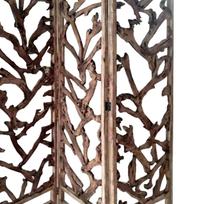 Conlin 3 - Panel Solid Wood Folding Room Divider, 3