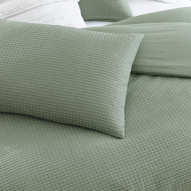 White Full Cotton Comforter Set with Shams