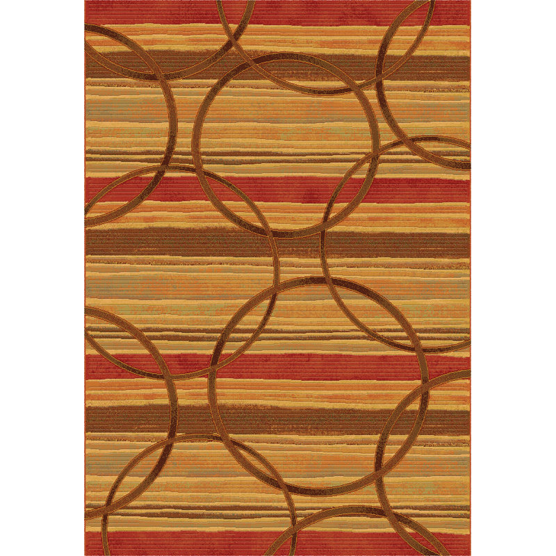 Snelson Striped Indoor Rug, Rectangle 5'3" x 7'7"