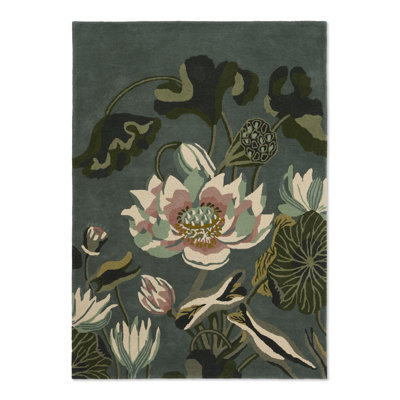 Hand Tufted Wool Floral Area Rug
