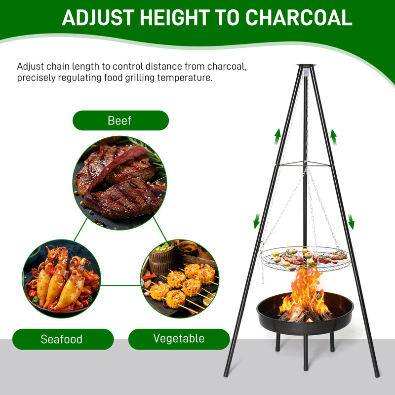 Winado 62cm W Portable Charcoal Grill