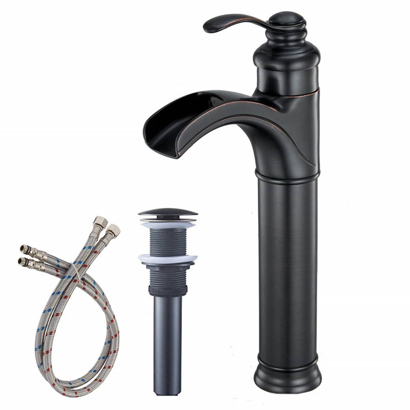 Single-handle Bathroom Faucet with Drain Assembly, Oil Rubbed Bronze
