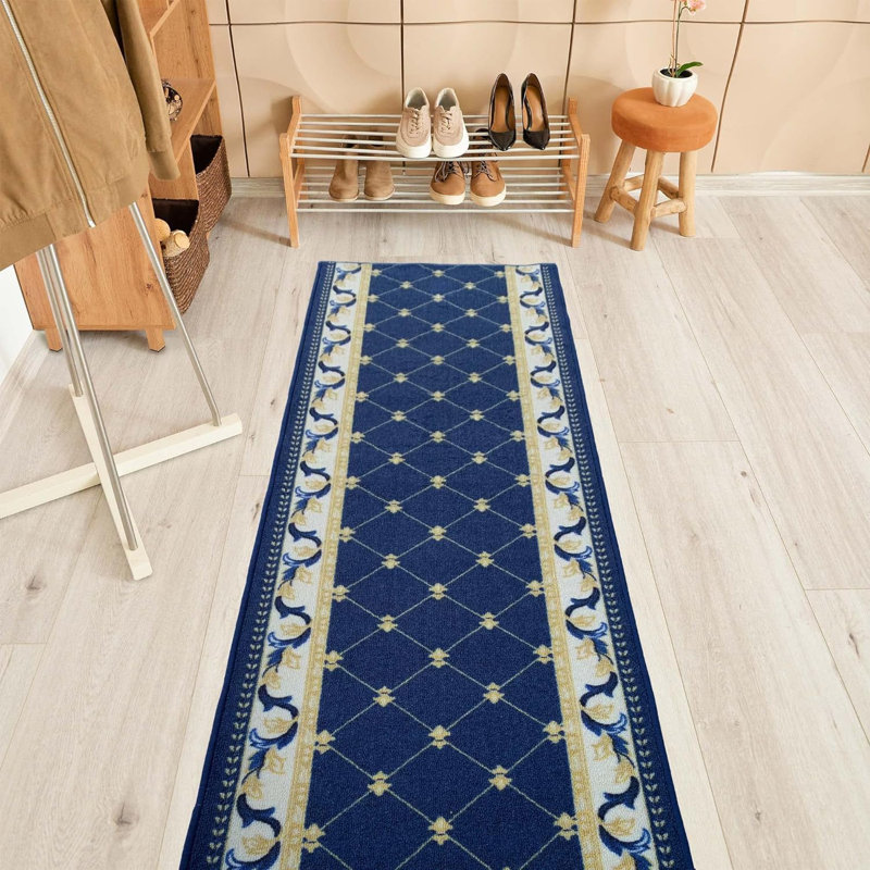 Tapis de couloir Dariany avec envers antidérapant, Tapis de couloir 2 pi 2 po x 32 pi