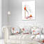 Coussin abstrait à talons hauts - Street Art-29243321