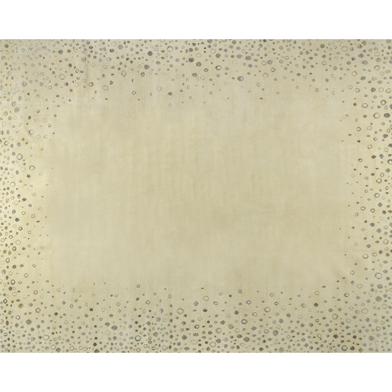 Sequins Geometric Area Rug in Beige, Rectangle 10' x 14'