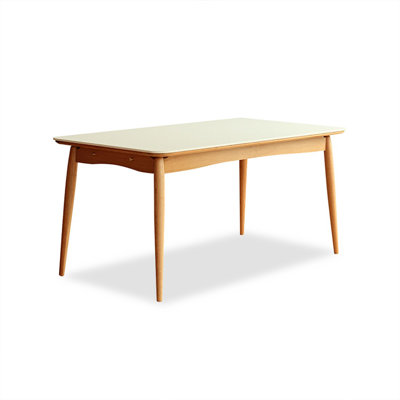 Pierre rectangulaire blanche avec table de salle à manger Soild pour la salle à manger / cuisine