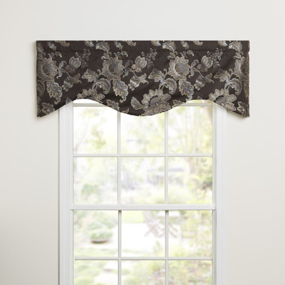 Josephine Damask Scalloped Window Valance