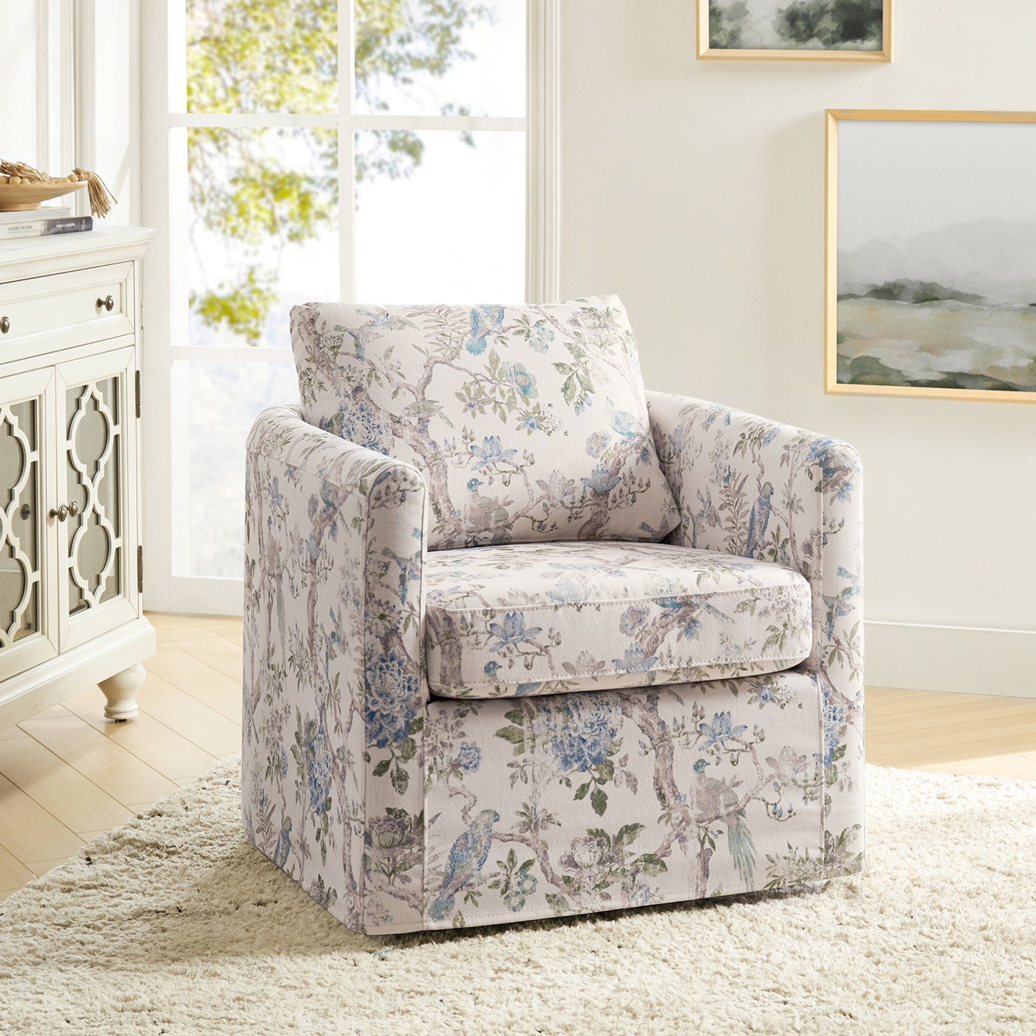 Shop Our Crate & Barrel Harborside Swivel Chair Slipcovers