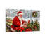 Père Noël qui s'occupe des poinsettias dans la serre-714693058