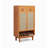 Japanese-style wicker and solid wood shoe cabinet-2107352683