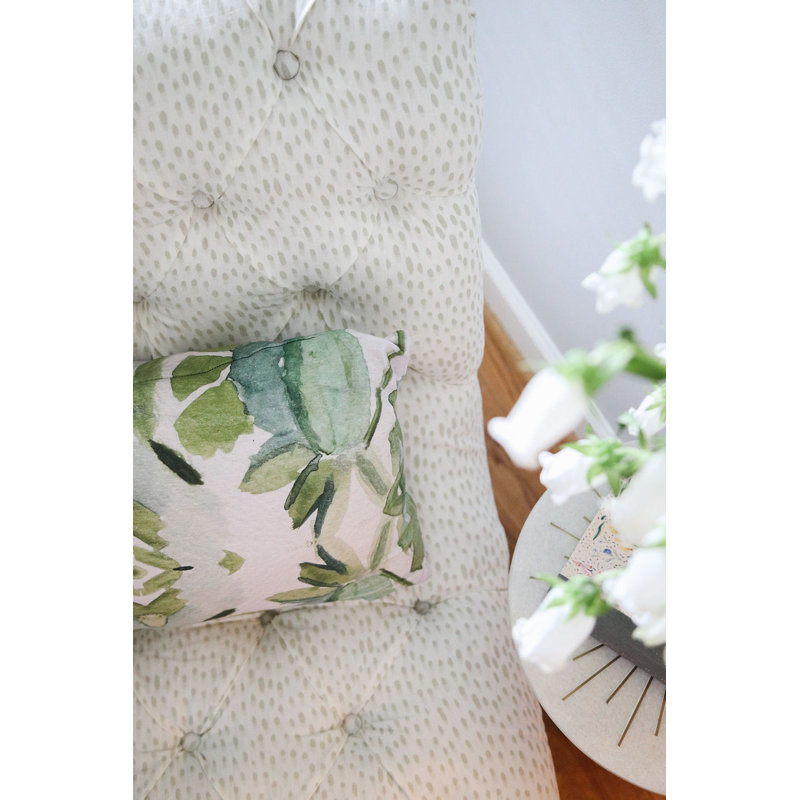 Wildflowers II Large Repeat Luxury Throw Pillow, 22"H x 22"W