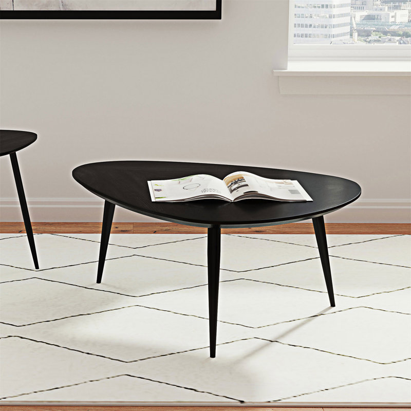 Triangular Wood Coffee Table