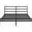 Structure de lit plateforme en métal avec tête de lit pour très grand lit, métal, sans sommier, sommeil paisible, soutien maximal de 660 lb - garantie de résistance, nuit de sommeil silencieuse, look moderne exquis-645029629