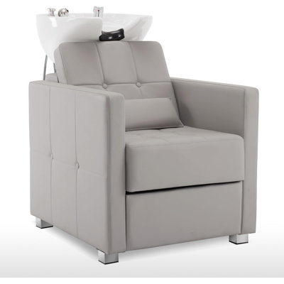 Bol de lavage des cheveux en céramique réglable, brise-vide, fauteuil à shampooing et bol pour salon