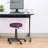 Adjustable-Height Colorful Mesh Rolling Utility Stool-1962749447