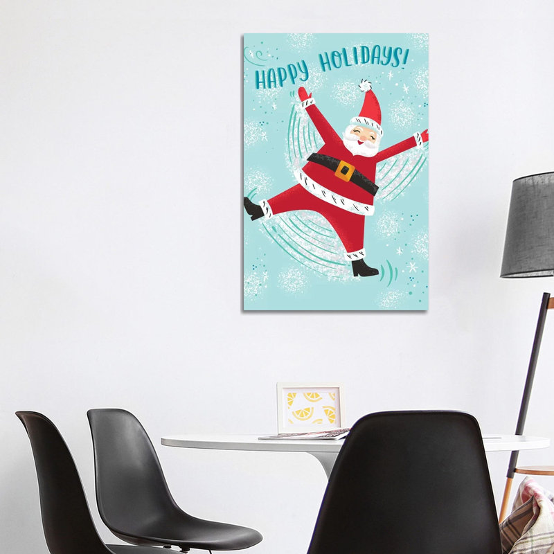 Santa Claus Lane by Amanda Mcgee - Wrapped Canvas Painting, 101.6cm H x 66.04cm W x 1.91cm D