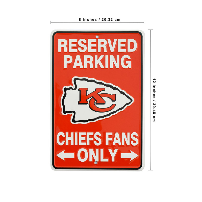 Chiefs Parking Only Kansas City Metal Sign Game Room Man Cave Garage Wall Decor Chiefs Parking Only Kansas City Metal Sign Game Room Man Cave Garage Wall Decor