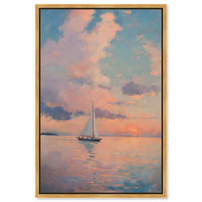 Voile après-midi I, toile Monet Coastal par Art Remedy