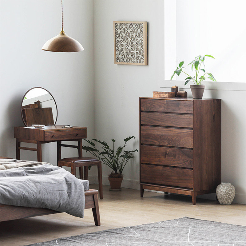 Petit coffre d'appoint Modern Living, Noyer