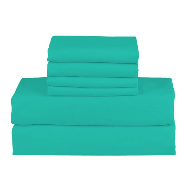 Hotel Luxurious Bamboo Blend Deep Pockets Breathable Cooling Bed Sheet Set 2000 Series, Full Sheet Set + 4 Pillowcases