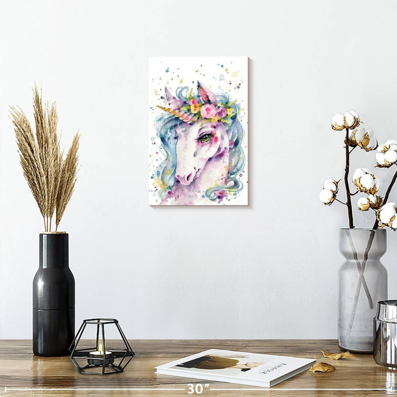 Ashelle, petite licorne, H 12 po x l 8 po