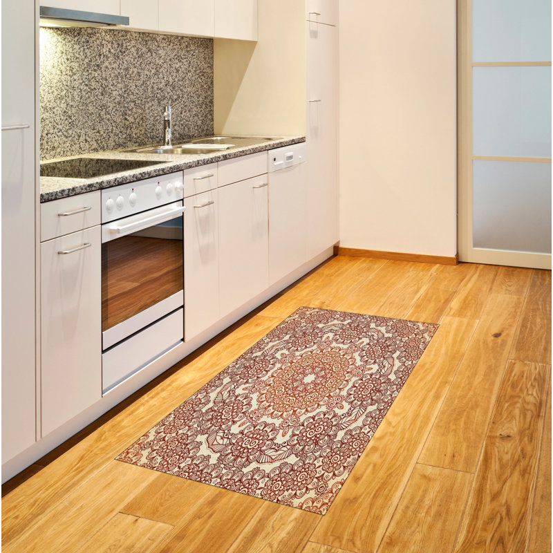 Ethnic High Density Long Fiber Poly Threads Decorative Area Rug Carpet, Rectangle 2'7" x 5'
