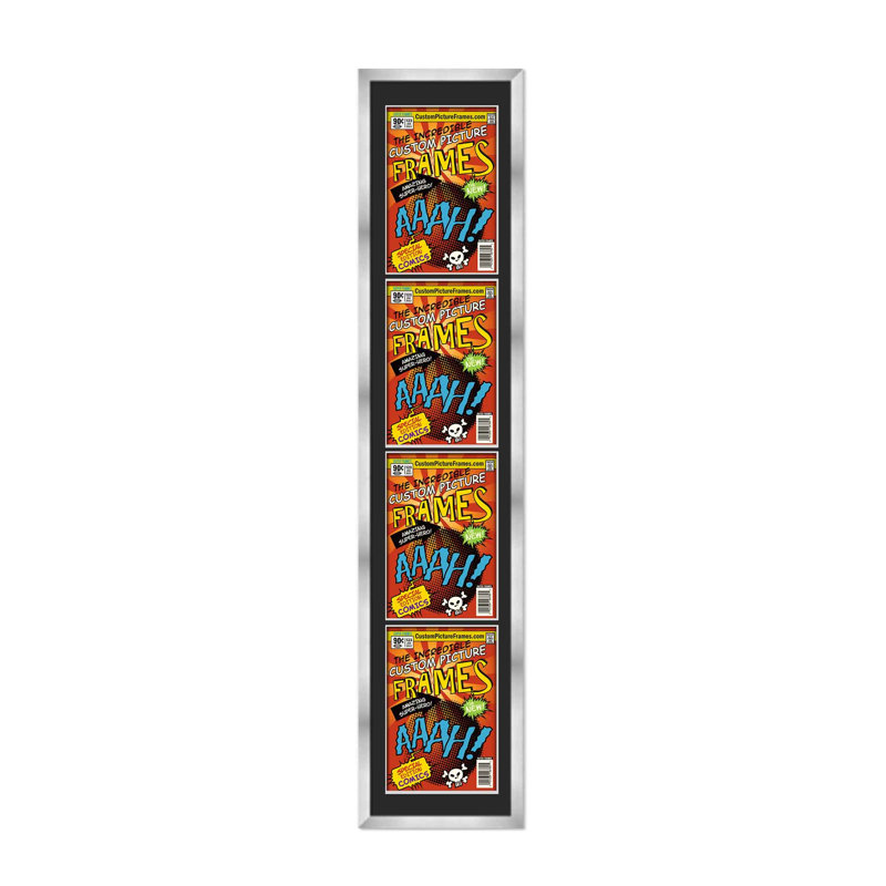 Cadre photo Collage, 6,875 po x 10,5 po, Argent / noir