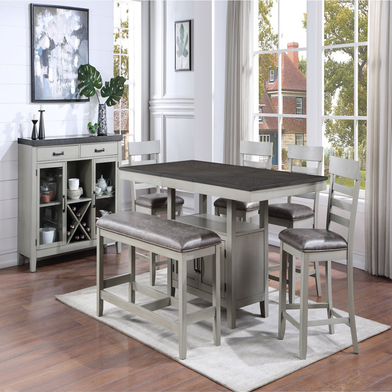 7 Piece Dining Set With Server