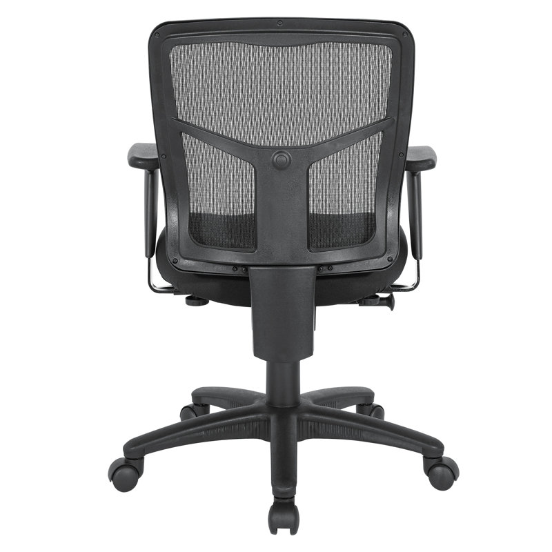 Black Mesh Ergonomic Executive Swivel Chair with Adjustable Arms