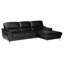 Canapé modulaire faisant face à la droite de 102 po de largeur en cuir véritable Hayzlee-974552814