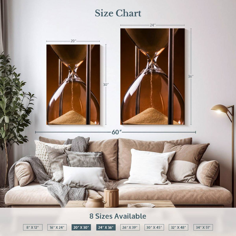 Kerner Hourglass, 36" H x 24" W