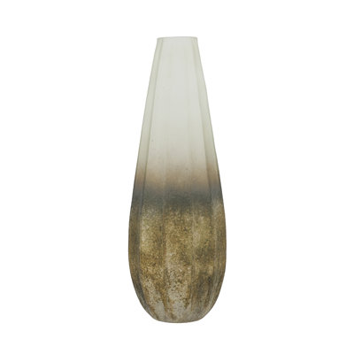 Vase à bourgeon en verre à dégradé ombré de 50 cm de hauteur