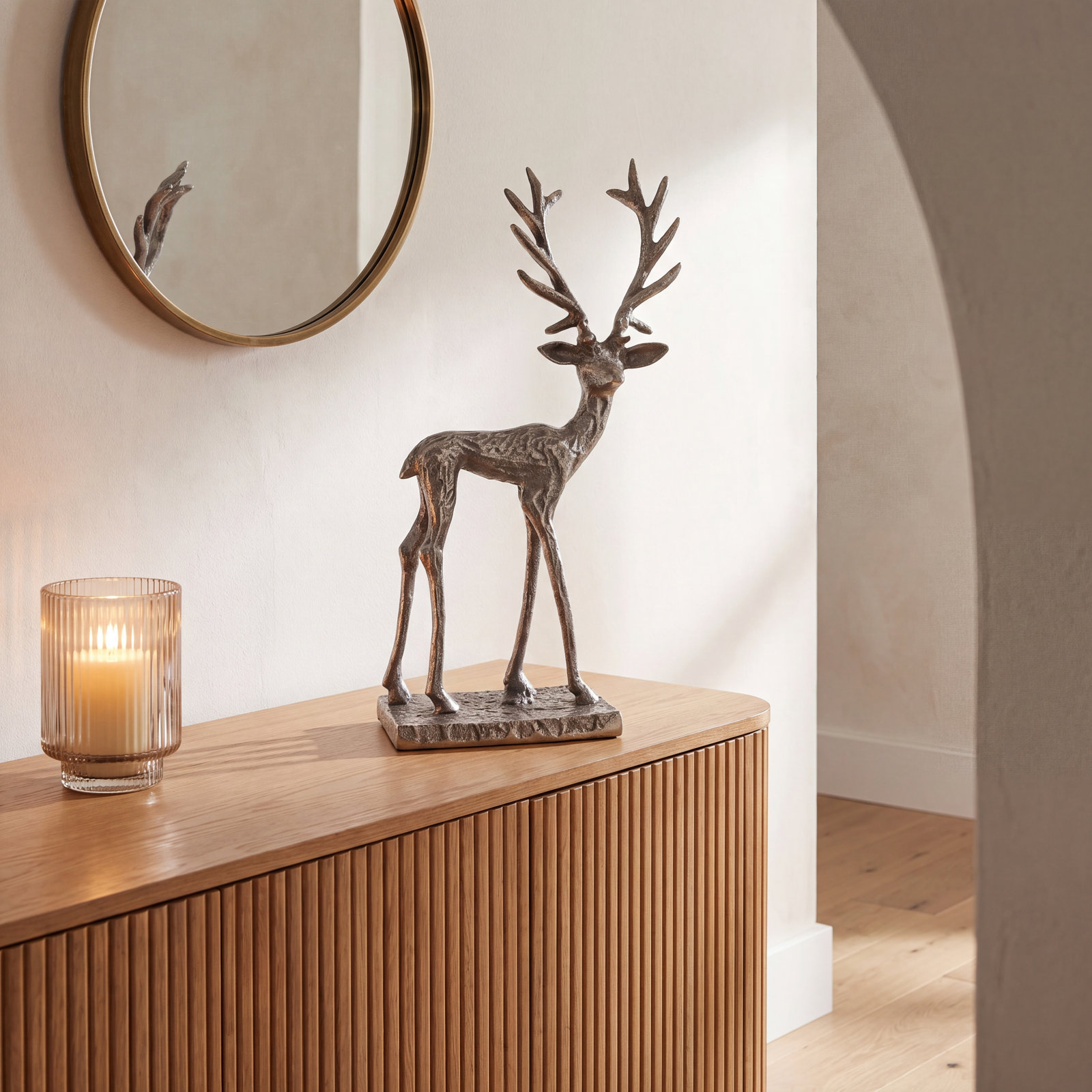 Deer Holiday Figurine