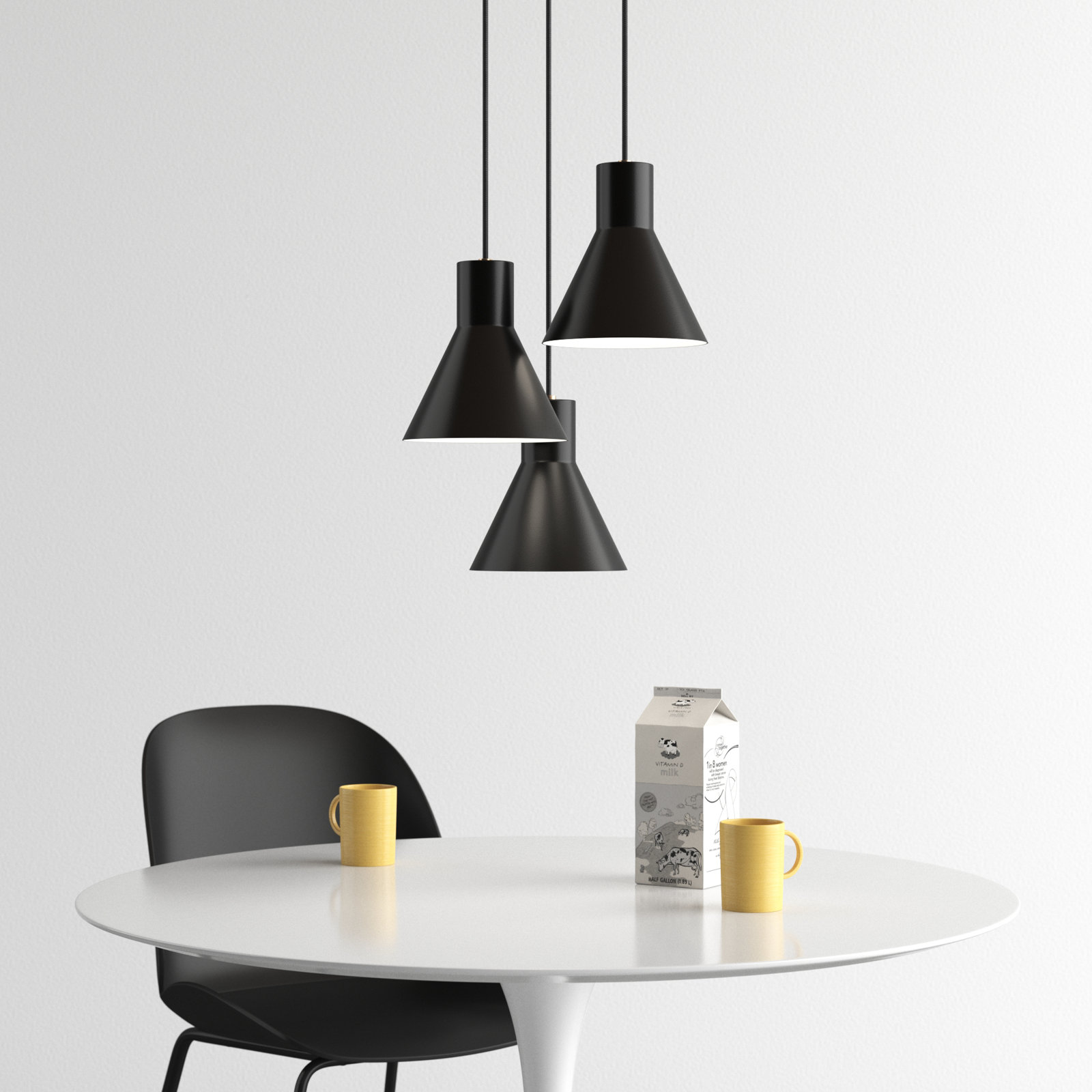 Byers 3 Light Metal Steel Dimmable Pendant, Yes, Satin Bronze