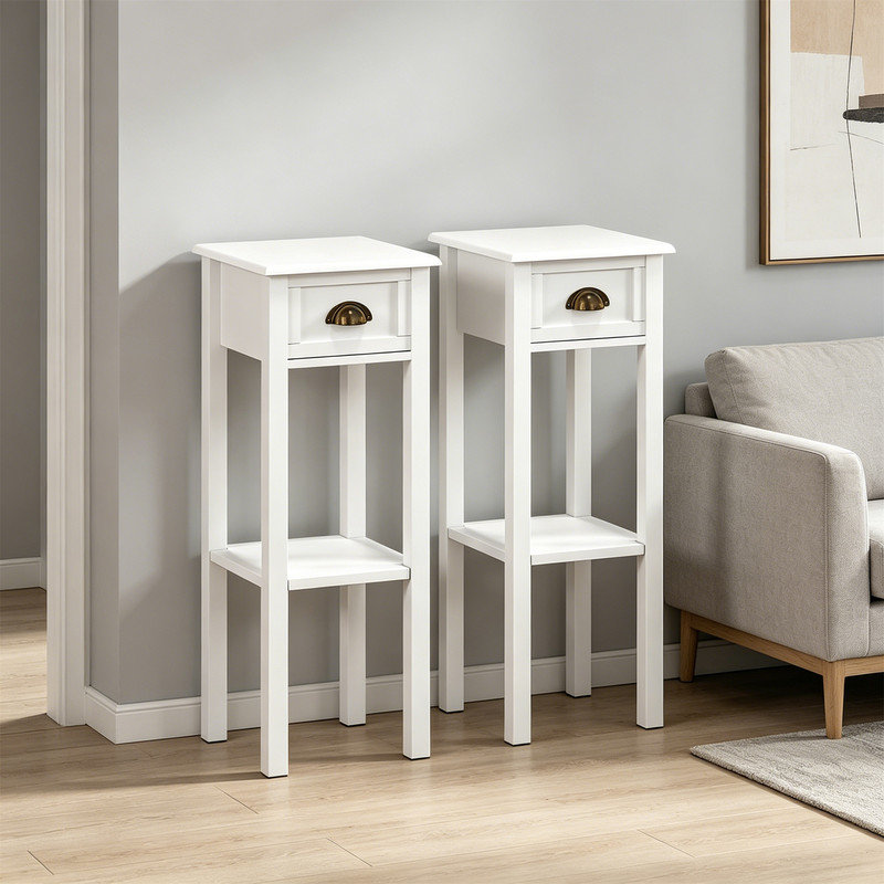 30cm W Plywood / Laminate Board Bedside Table