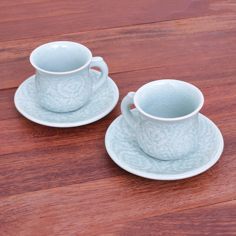 Felicdad Ceramic Teacup and Saucer