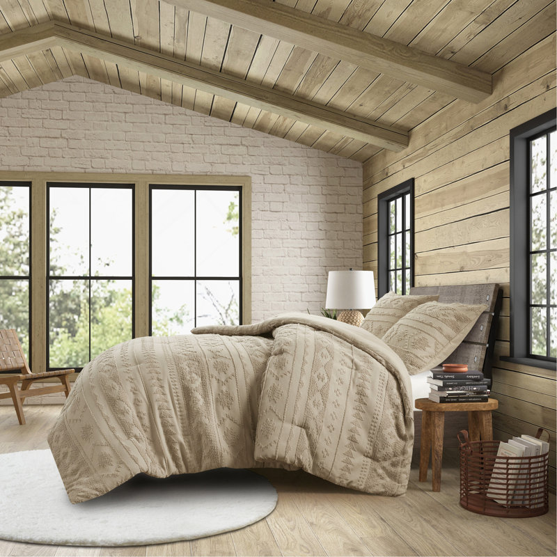 Ensemble d'édredon surdimensionné en chenille 2 pièces
