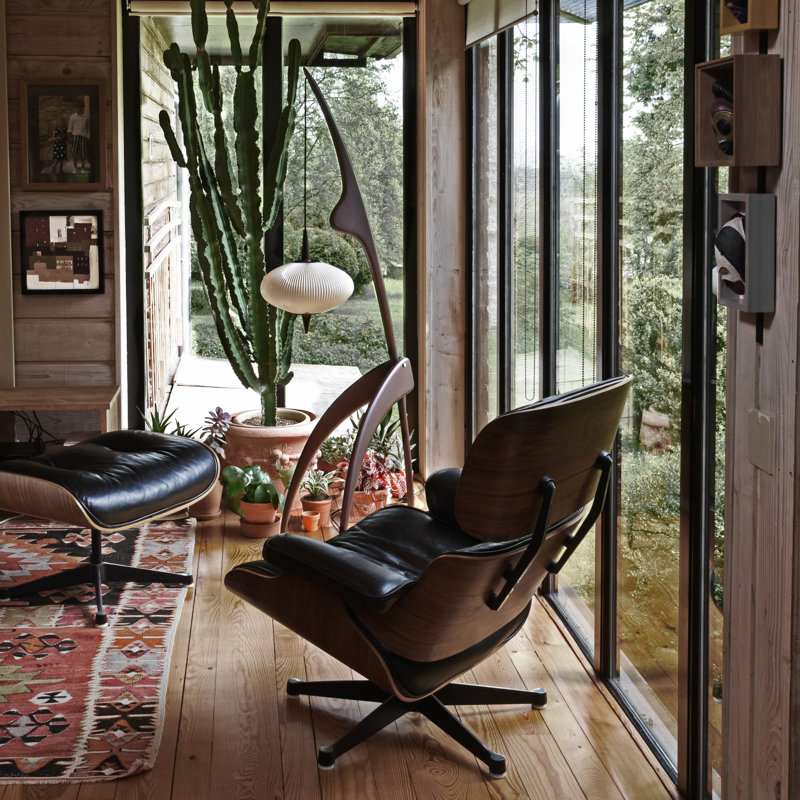 Praying Mantis Floor Lamp, French Walnut