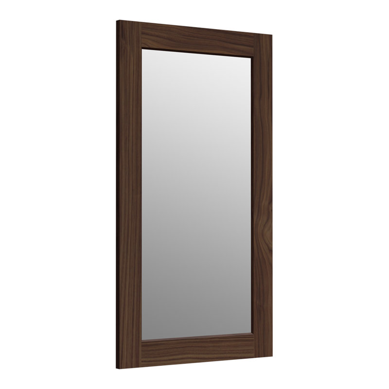 Poplin/Marabou Bathroom/Vanity Mirror, Terry Walnut