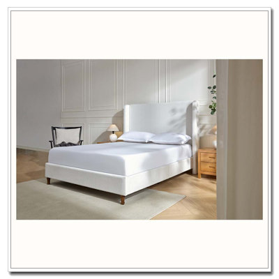 Elegant Simplicity Tall Headboard Upholstered Bed