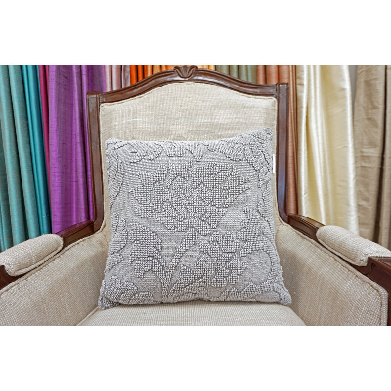 Cotton Blend Throw Pillow